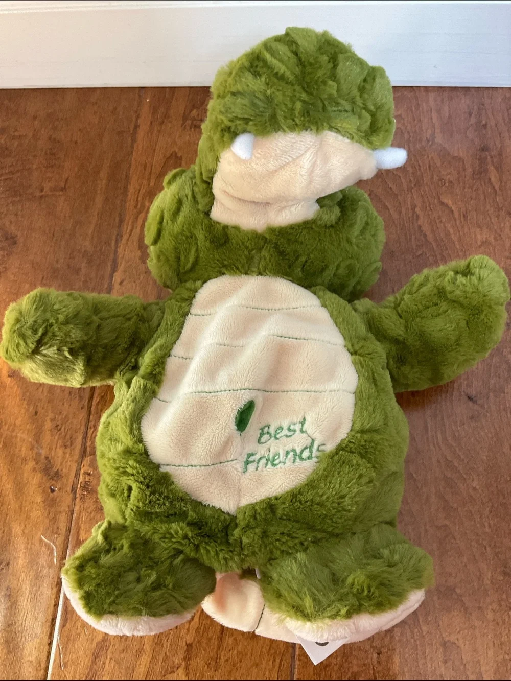 Green Plush Alligator hand puppet